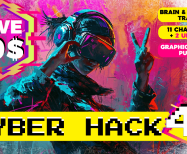 13 puzzles/brainteasers in Cyber Punk style