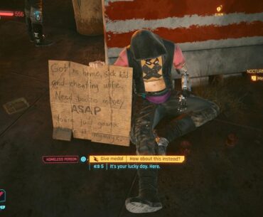 Just found out you can give your presidential medal to a homeless man