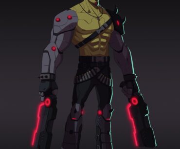 I made a character mixing Cyberpunk with Orc