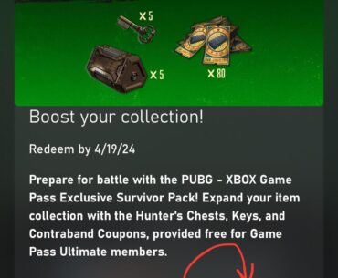 Xbox Game Pass Perk Giveaway