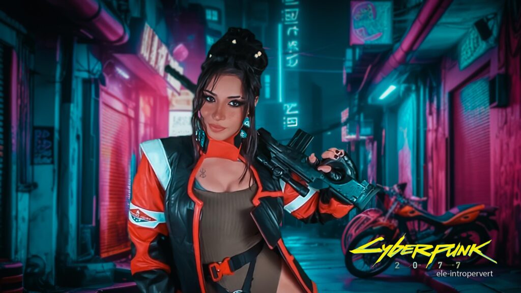 Finally finished my Panam Cosplay! The harness sucked XD (Cyberpunk Edit)