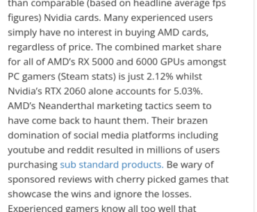 "na bro userbenchmark isn't biased at all"