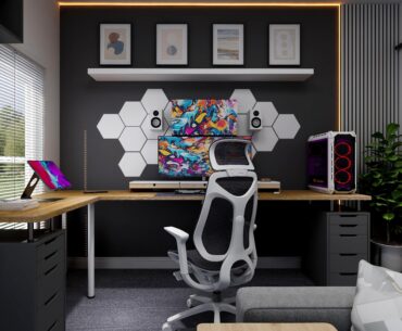 This is a render of my office that I'm about to do any opinions/critiques?