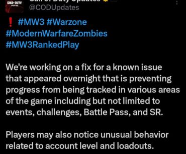 First statement from COD