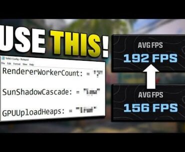 Gain 25 to 50 fps with this video guide