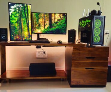My setup...but wall decor pending:(