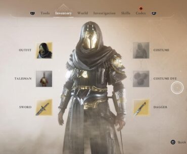 I found this outfit and these weapons in a cave and now the inventory tab looks like destiny 2.