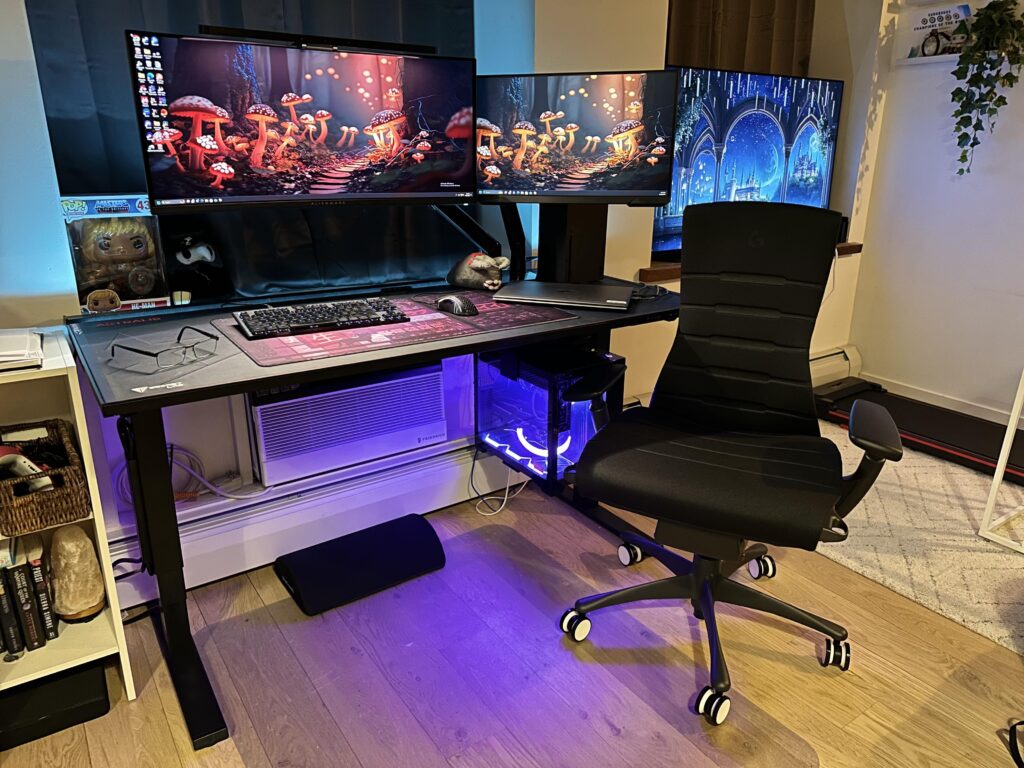 Not much compared to a bunch of yall but my gaming/WFH setup :)