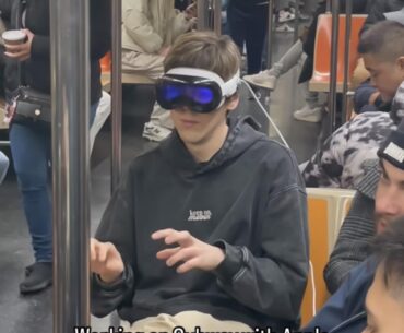 The random NPC you see on the metro in Cyberpunk