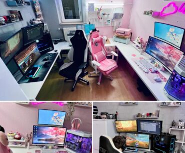 Yesterday i posted my pink side i decided to show you the whole room