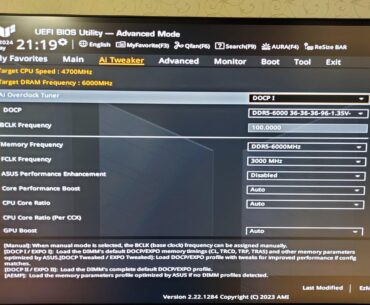 Why my RAM has 4800mhz and cl40 when the box says 6000mhz and cl36?