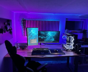 Battlestation with DIY Acousticpanel
