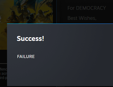 Friend gifted me Helldivers 2 on Steam but this popped up when I accepted