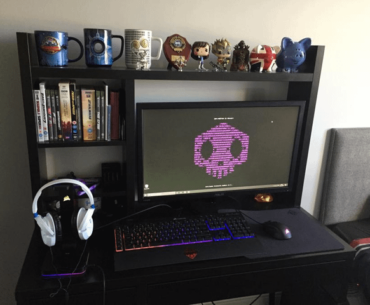 My first battlestation in 2019 as compared to mine now in 2024