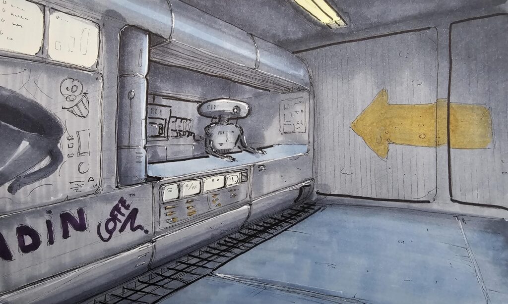 Coffee shop, from my sketchbook. Coffee shop, from my sketchbook.