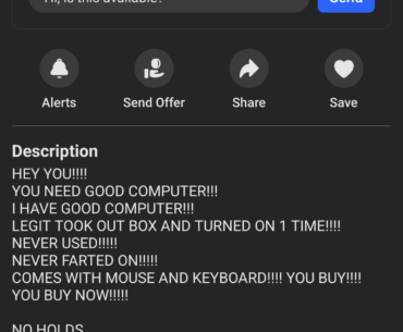 This is how you sell a PC!