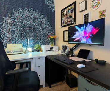 Gaming and crafting setup
