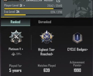 Yup, you guys don't know that I've also been an OG player on PUBG Mobile for over 5 years. Before I'm playing codm, I'm also a player of PUBG Mobile since March 19, 2018.
When CODM first released in 2019, I started to stop playing PUBG Mobile. 