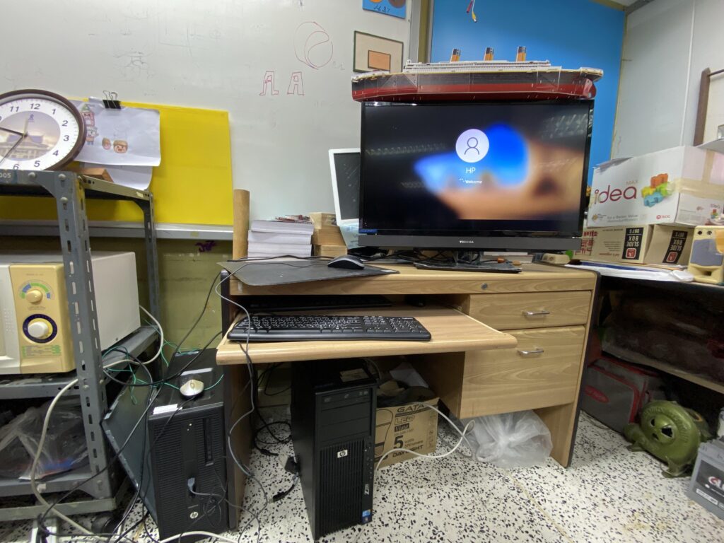 Scavenge some old part in school storage for this masterpiece