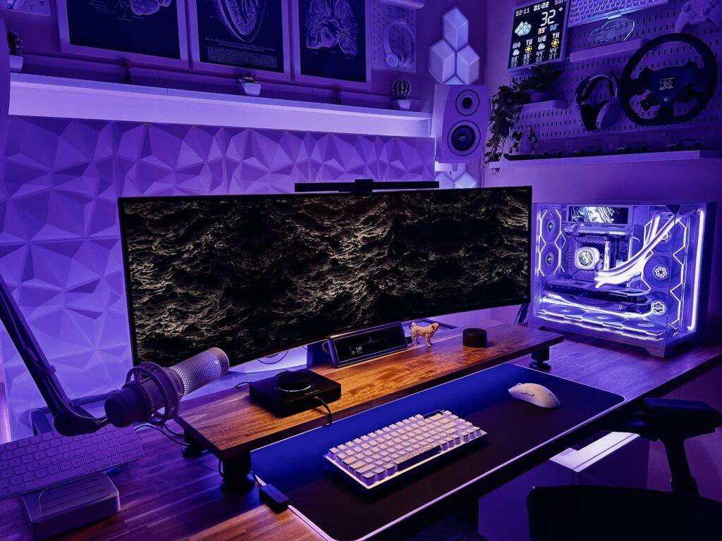 Updated white/purple setup