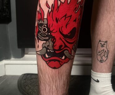 My new cyberpunk tattoo!!