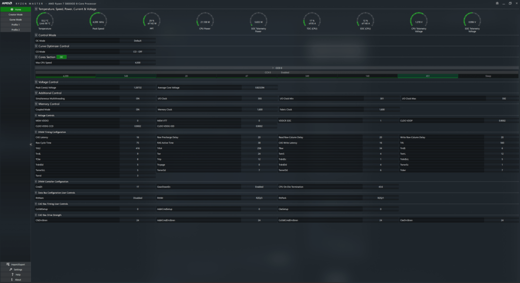 Just installed a Ryzen 7 5800x3d. Are these normal idle temps and clock speeds?