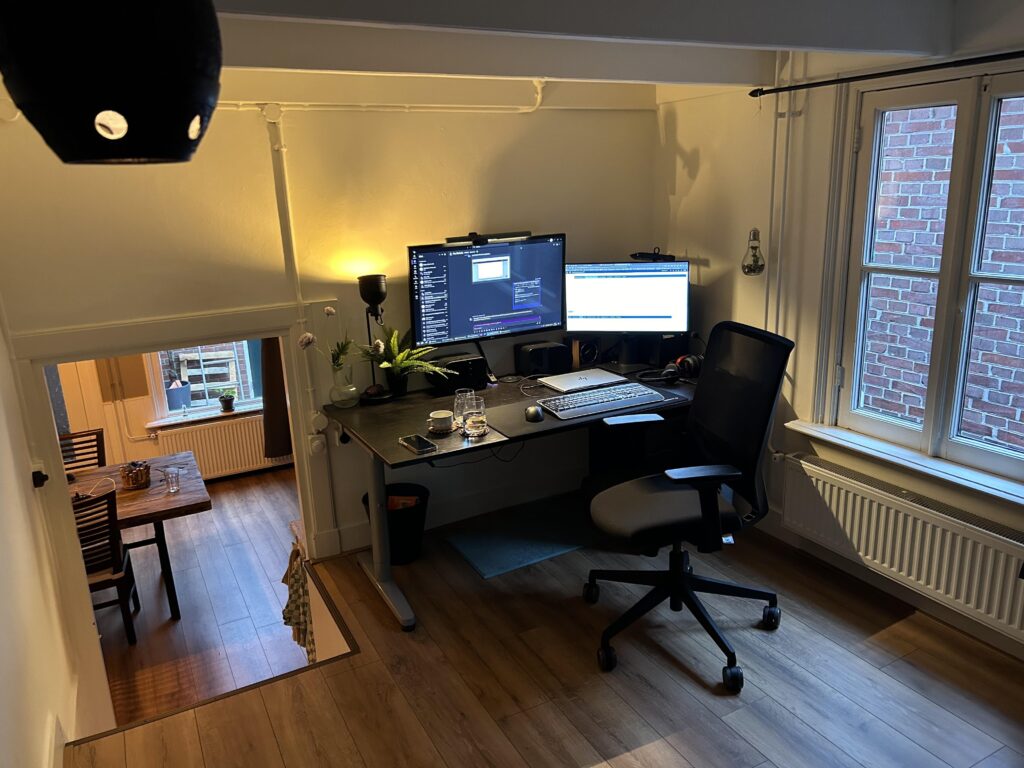 Where I work from home and battle