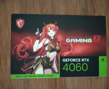 Forgive me brethren for I have sinned. Got the waifu 4060 while it was on sale at MWave.