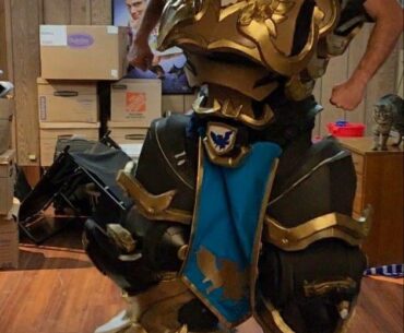 Reinhardt cosplay lower armor test