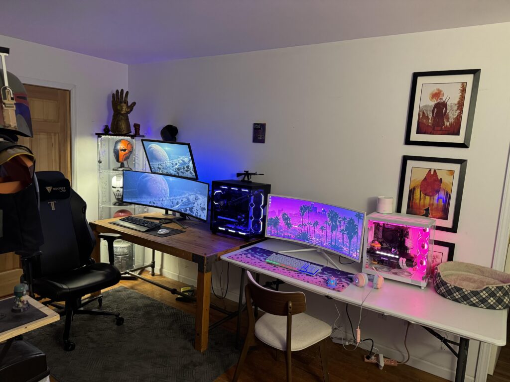 His and hers battle station!