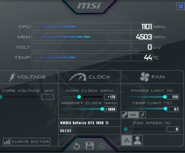 Is this impressive for a msi 1050 ti?
