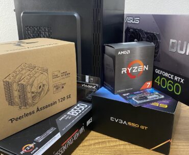 Tonight I built a PC from some spare and new parts. I just love building PCs!