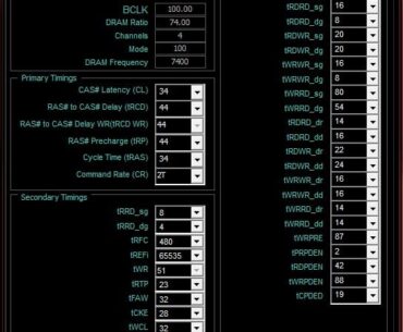 Help with secondary timings
