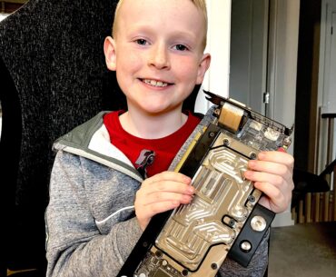 Here is a picture of the love of my life, my everything, my heart. I never knew how much I could love until I met you, my sweet prince - my 1080Ti…. My son is also in the shot.