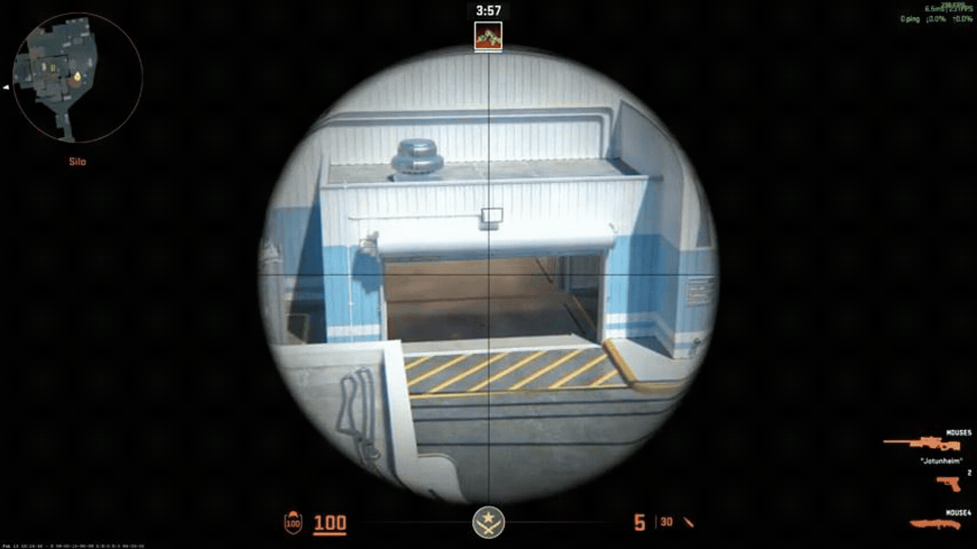 Fast back and forth comparison of the scope "fisheye" effect FPSHUB