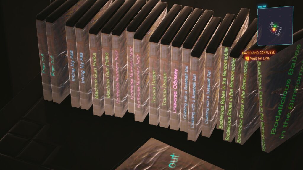 You guys ever read the BD titles in Lina Malina’s home?