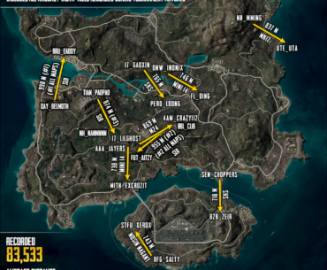 Been experimenting with mapping some API data. Here's the longest pro snipes (knocks / insta-kills) of 2023. Are there any types of maps you'd like to see?