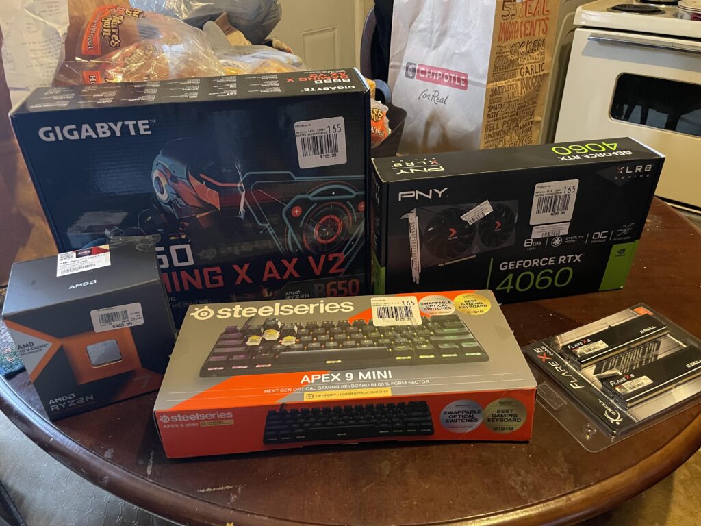 Grabbed some nice deals at micro center today (excuse the mess in the background)