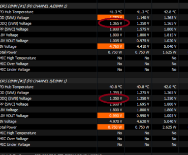 Is higher VDDQ voltage in one RAM stick normal? I have been tuning my RAM and after finding the sweetspot I noticed they had different VDDQ voltages. The one with the higher voltage also runs like 1c hotter, unsurprisingly. Why is this happening?