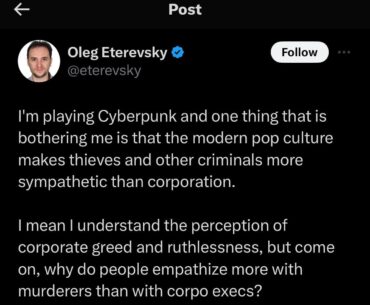 Worst take on the game I ever seen yet