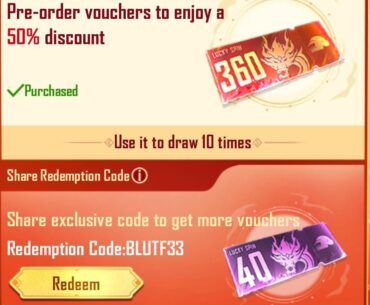 4 Redemptions Available