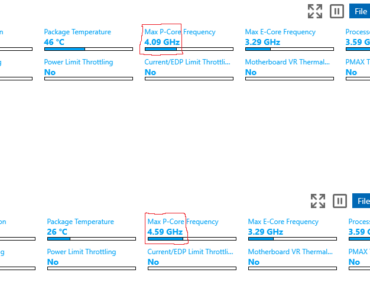 Frequency decreases whilst under load but apparently not throttling according to XTU. How to stop this? (i5 13400F)