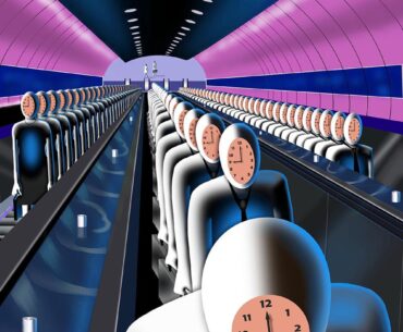 “Automation Society: Escalator” Digital Painting