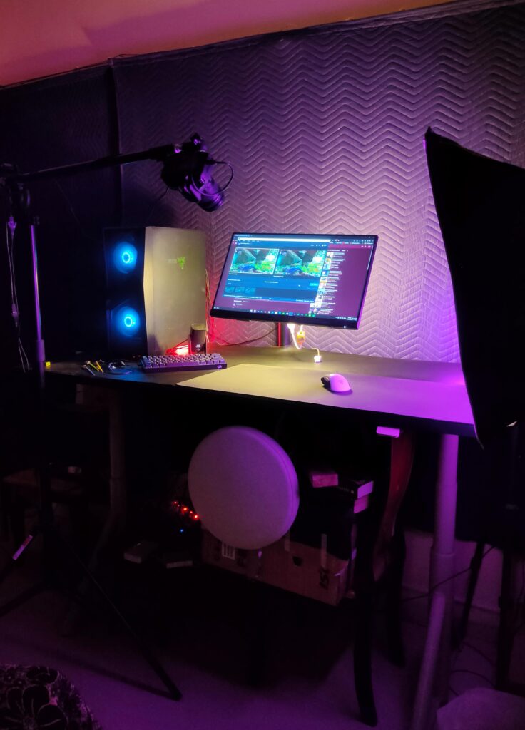 My Standing Desk Battlestation With DIY Front Lean On Support System!!!
