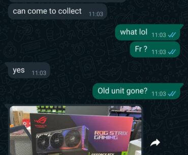 I send my Asus dual 3060ti to RMA , and this is what they send back after 3 weeks