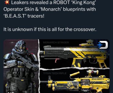 Godzilla x Kong crossover skin