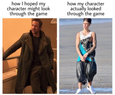 It's kinda difficult to make a cool looking character