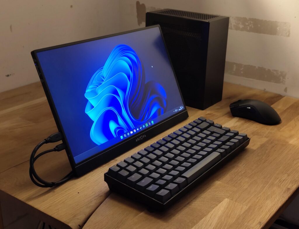 My finished traveling setup with