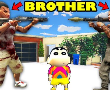 Franklin Trapped His TWIN BROTHER in GTA 5 | SHINCHAN and CHOP