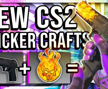 THE BEST NEW CS2 STICKER CRAFTS! (EXTREMELY CREATIVE)